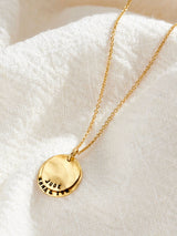 Next Posh Totty Designs Hammered Family Disc Necklace- Buy online at McGrocer