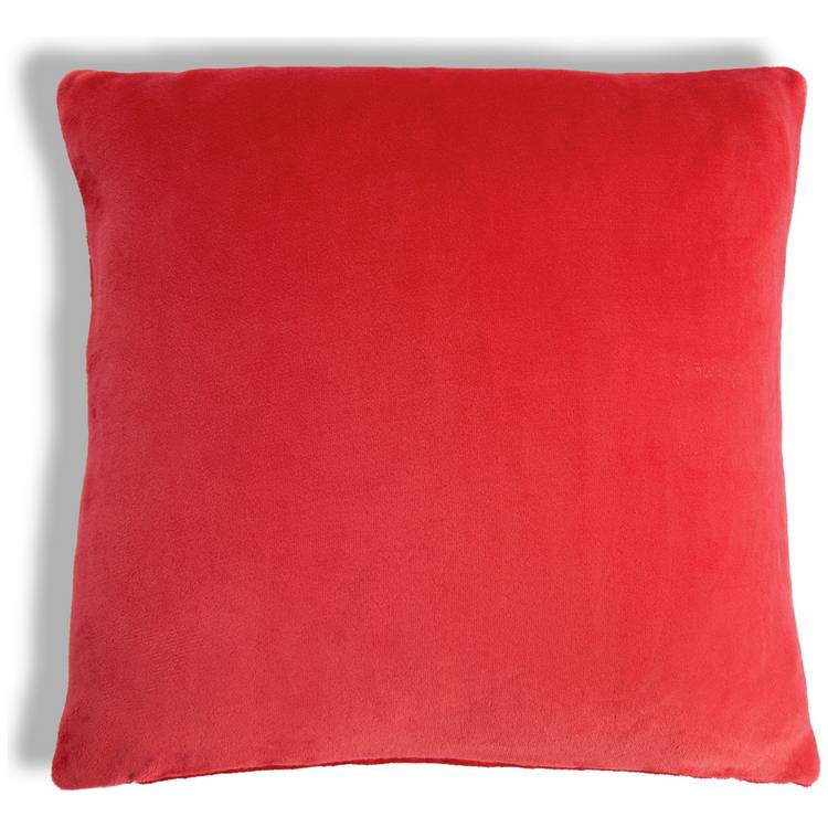 Argos Home Christmas Santa printed fleece cushion 43cm, UK version