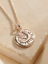 Next Posh Totty Designs Personalised Birthstone Celestial Disc Necklace- Buy online at McGrocer