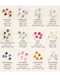 Posh Totty Designs sterling silver birthstone celestial disc necklace - British product