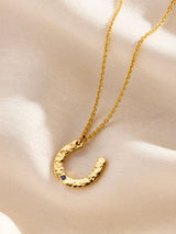 Next Posh Totty Designs 18ct Yellow Gold Tone Personalised Birthstone Horseshoe Necklace 18- Buy online at McGrocer