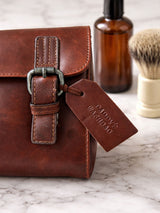 Next Posh Totty Designs Personalised Leather Hanging Wash Bag- Buy online at McGrocer