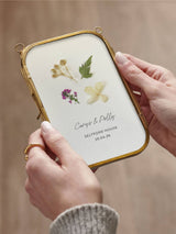 Next Posh Totty Designs Personalised Pressed Flowers Wedding Framed Print 10 x 15cm- Buy online at McGrocer