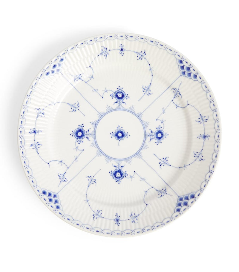 Royal Copenhagen Blue Fluted Half Lace plate 27cm, imported from the UK