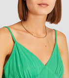 Anita Ko yellow gold bamboo necklace, imported from the UK