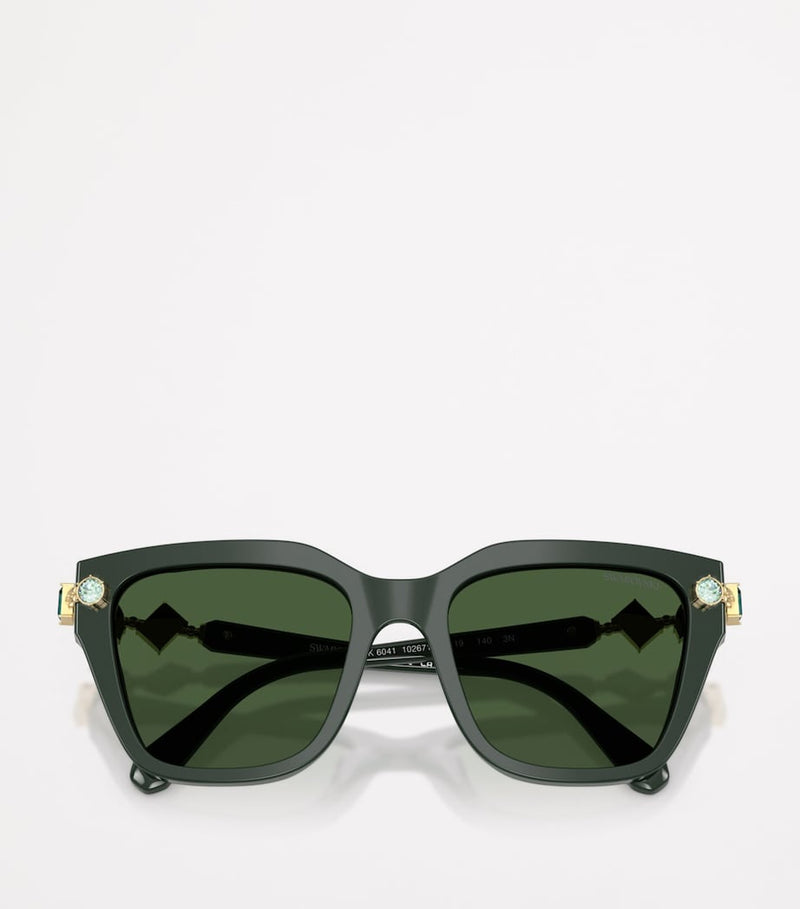 Swarovski acetate oversized SK6041 sunglasses, imported from the UK