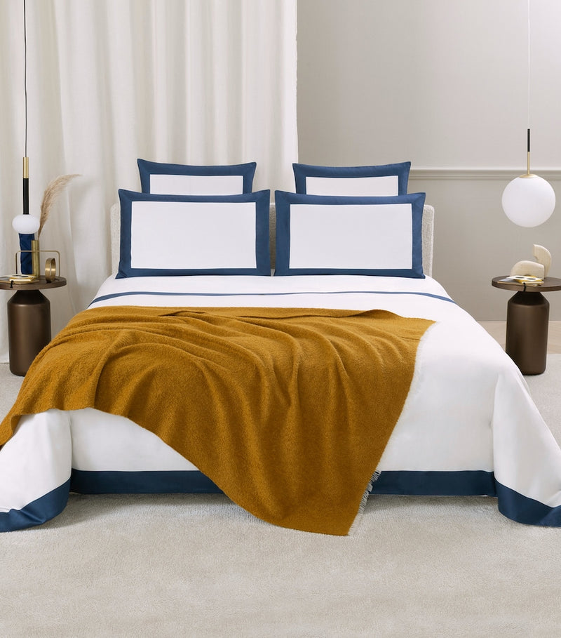 Frette cashmere bouclé throw 130cm x 180cm, imported from the UK