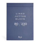 Harrods lined A4 jotter block with 230 pages, UK version