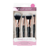 Brushworks Travel Makeup Brush Set 4pc Mini, UK version