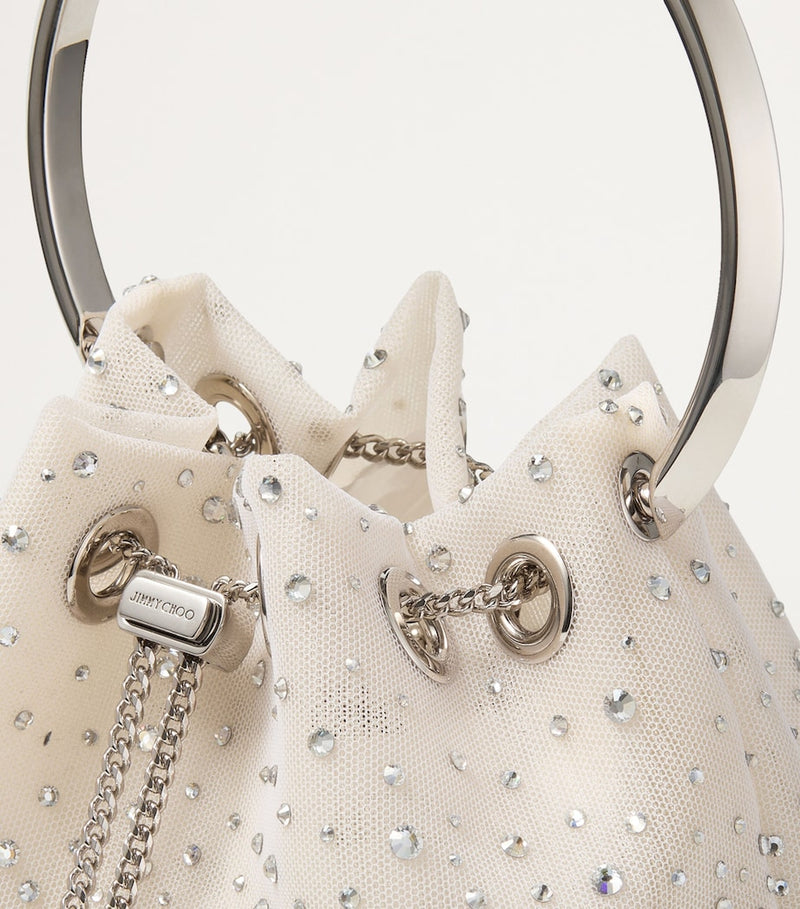 Jimmy Choo Bon Bon crystal embellished top handle bag, UK version