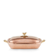 Harrods Ruffoni Historia Hammered Copper Oval Casserole Dish 38cm- Buy online at McGrocer