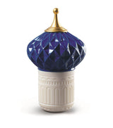 Harrods Lladró Blue Spire Scented Candle 200g- Buy online at McGrocer