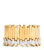 Suzanne Kalan yellow gold diamond stacker eternity ring size 7, UK version