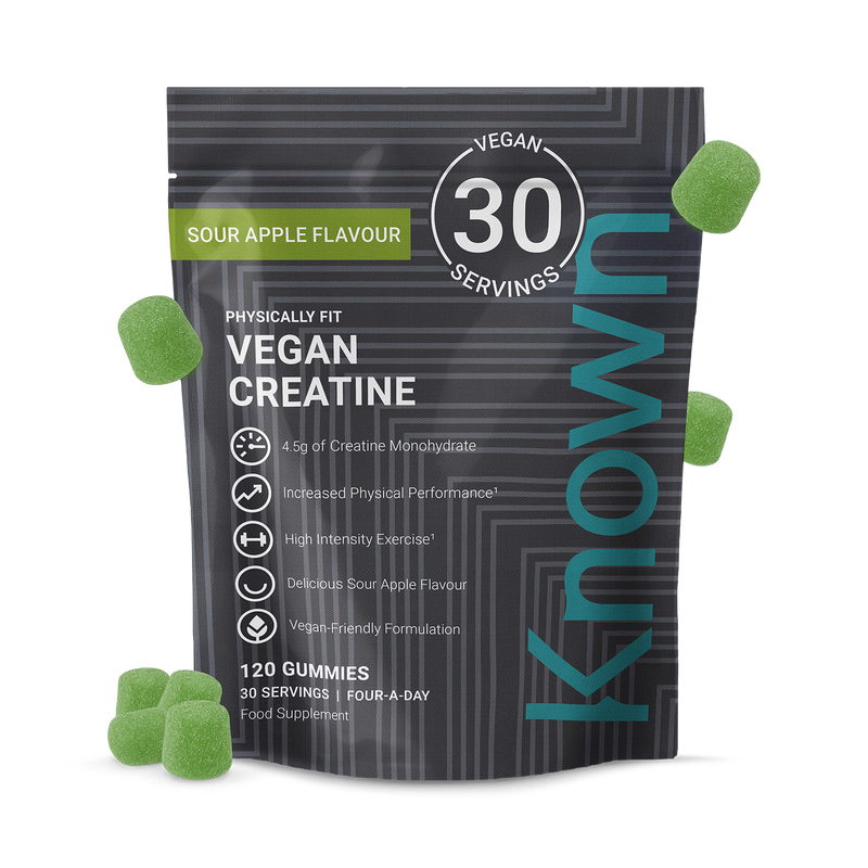 Known Creatine Gummies Sour Apple Flavour 120 Gummies - British product