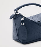 LOEWE Puzzle handbag small ostrich leather, imported from the UK