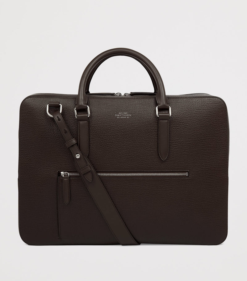 Smythson Ludlow large calfskin briefcase, British brand