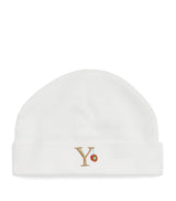 Harrods Paint My Dreams Cotton Embroidered Y Baby Beanie Hat- Buy online at McGrocer