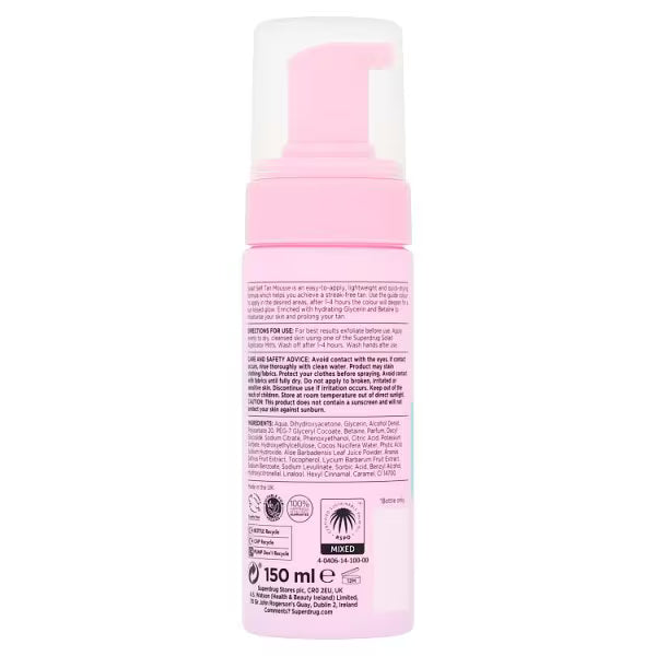 Solait self tan mousse dark 150ml (British brand)