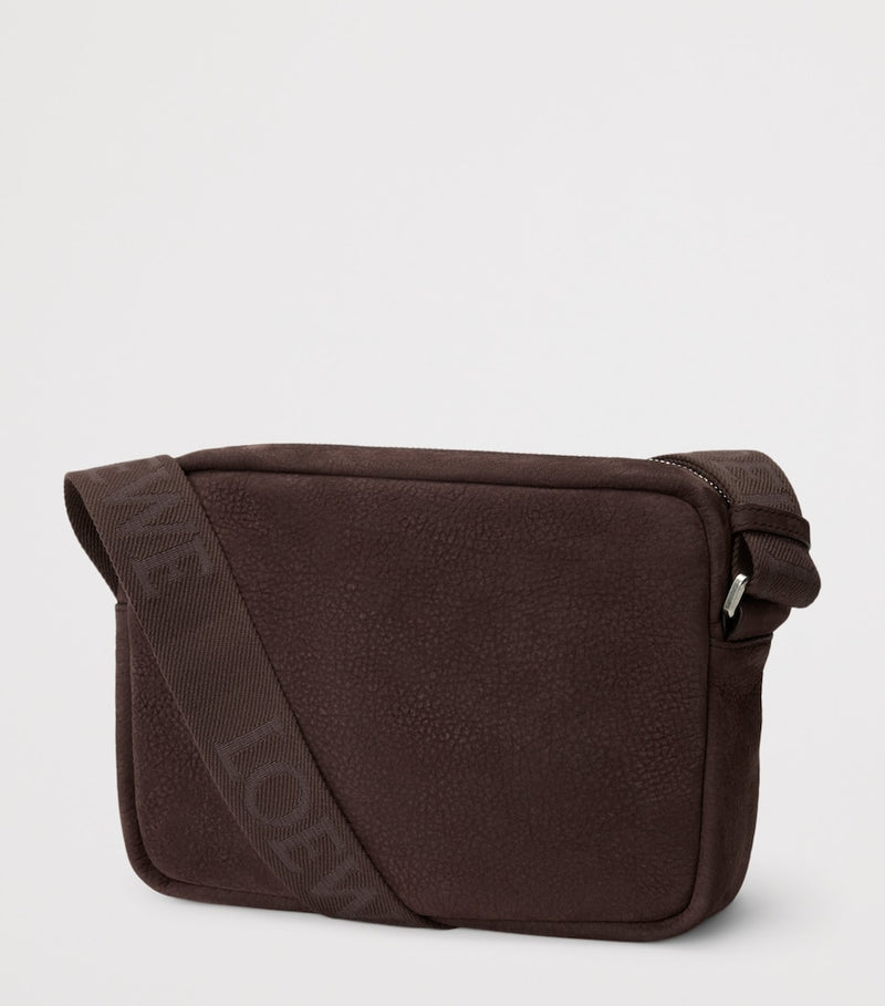 LOEWE medium suede Pebble messenger bag, UK version