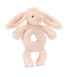 Jellycat Bashful Bunny Ring Rattle, UK version