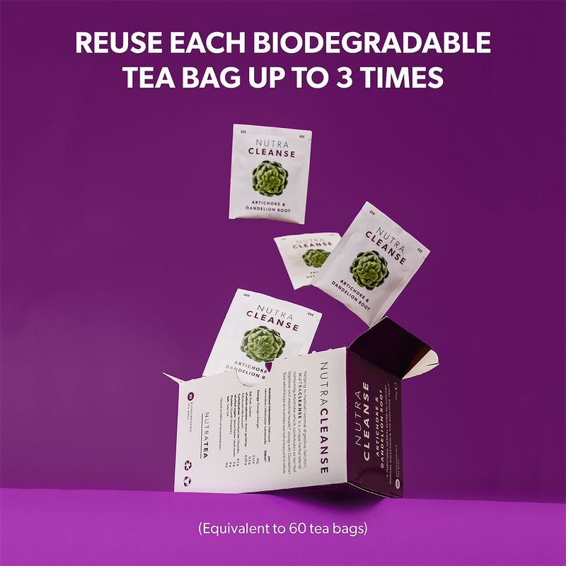 NutraCleanse herbal tea digestive blend 20 tea bags, UK version