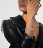 Messika Move Romane diamond pavé bangle 18kt white gold - British product