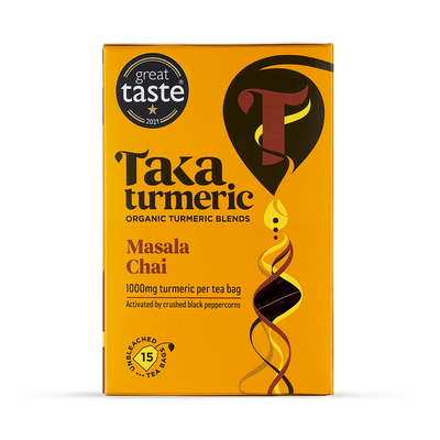 Holland & Barrett Taka Turmeric Organic Masala Chai Turmeric Tea - 15 Teabags- Buy online at McGrocer