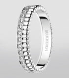 Boucheron white gold diamond Quatre Radiant wedding band, UK version