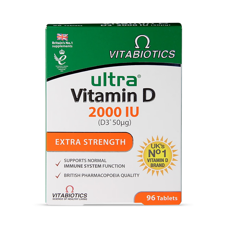 Vitabiotics Ultra Vitamin D 2000 IU Extra Strength 96 tablets - British product