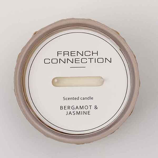 French Connection Bergamot Jasmine Scented Candle 444g - British product