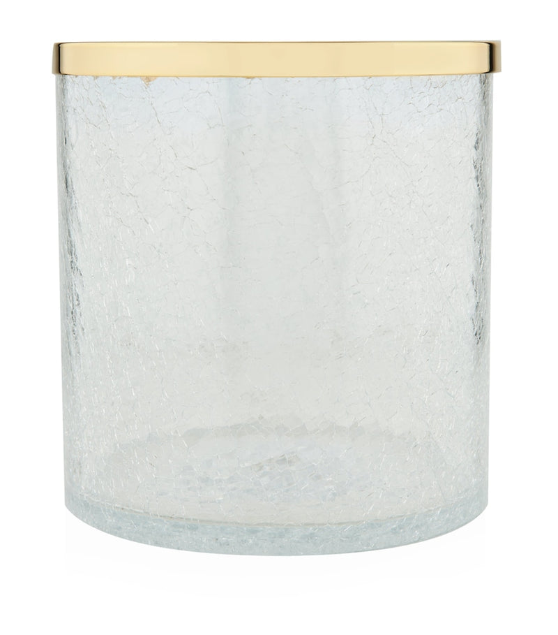 ZODIAC cracked crystal bathroom bin (British brand)