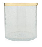 ZODIAC cracked crystal bathroom bin (British brand)