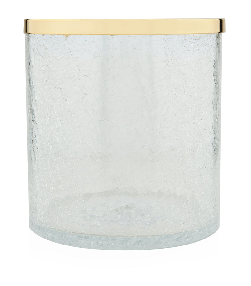 ZODIAC cracked crystal bathroom bin (British brand)