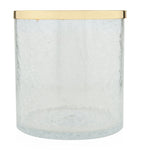 ZODIAC cracked crystal bathroom bin (British brand)
