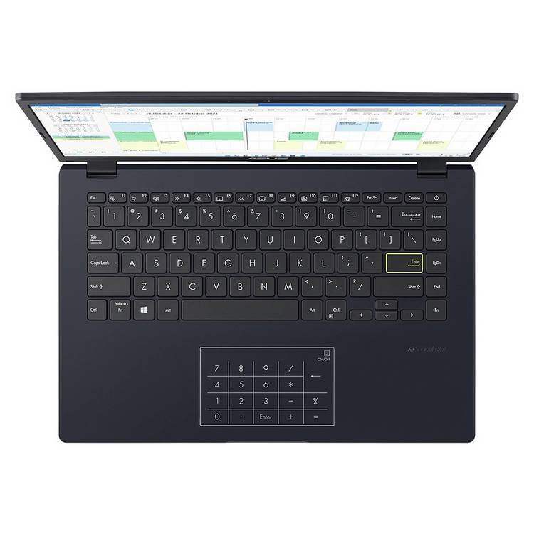 ASUS E410 14in blue laptop, UK version