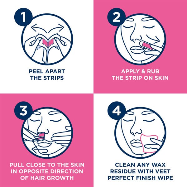 Veet Pure Inspiration Wax Strips Face Sensitive x40 GOODS Superdrug