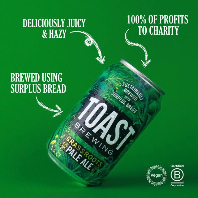 Toast Brewing Grassroots Pale Ale 4x330ml 4 x 330ml GOODS M&S