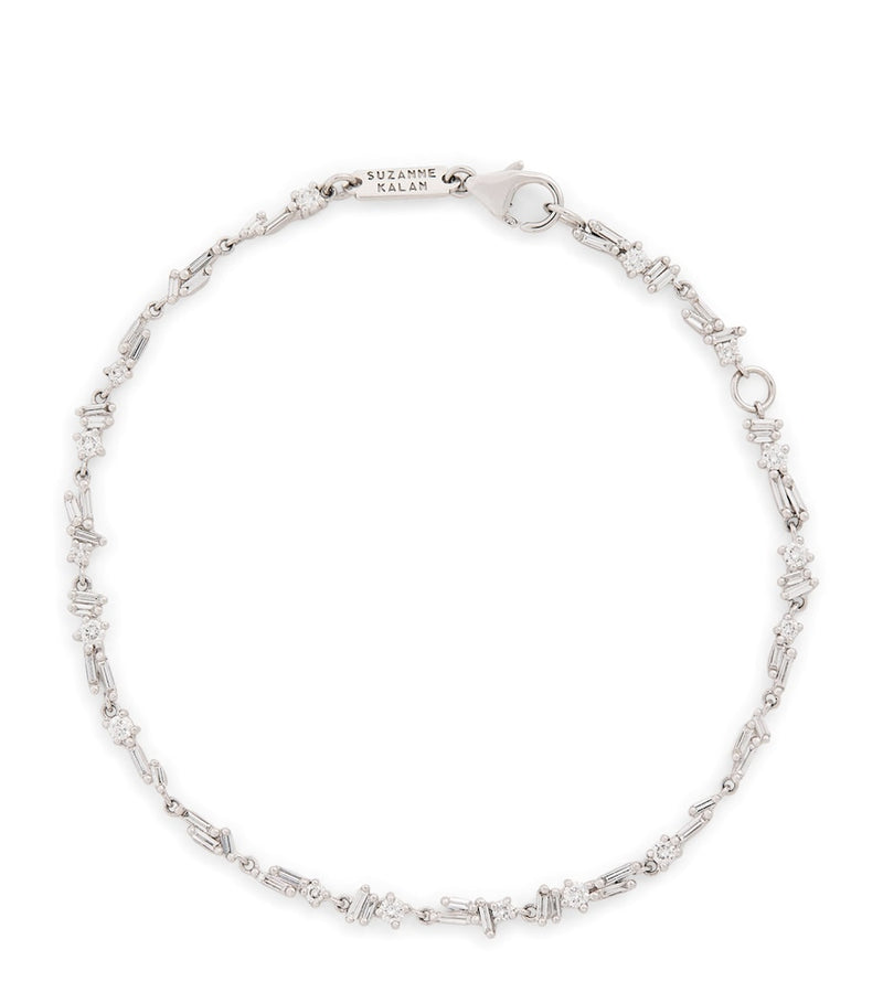 Suzanne Kalan white gold diamond sparkler bracelet (British brand)