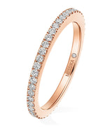 Harrods Messika Joy Rose Gold and Diamond Wedding Ring (0.40ct)- Buy online at McGrocer
