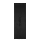 Harrods Saint Laurent Wool Logo Scarf- Buy online at McGrocer