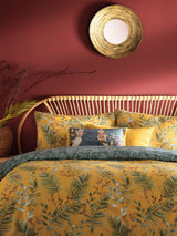 Next Furn Mustard Yellow Mazari Reversible Duvet Cover and Pillowcase Set- Buy online at McGrocer