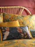 Furn Mustard Yellow Mazari reversible duvet cover and pillowcase set - British product