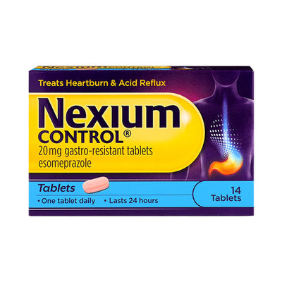 Holland & Barrett Nexium Control 20mg Gastro-Resistant Heartburn Relief Tablets (14 Count)- Buy online at McGrocer
