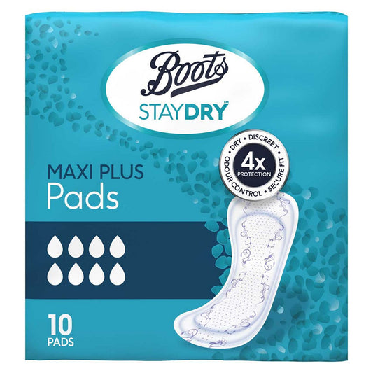 Boots Staydry Maxi Plus Pads Health Care Boots   