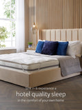 Snuggledown white mattress topper (British brand)