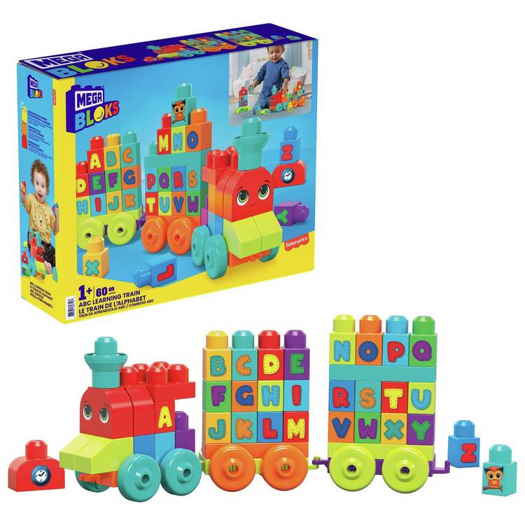 Mega Bloks ABC learning train 60-piece set, UK version