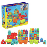 Mega Bloks ABC learning train 60-piece set, UK version