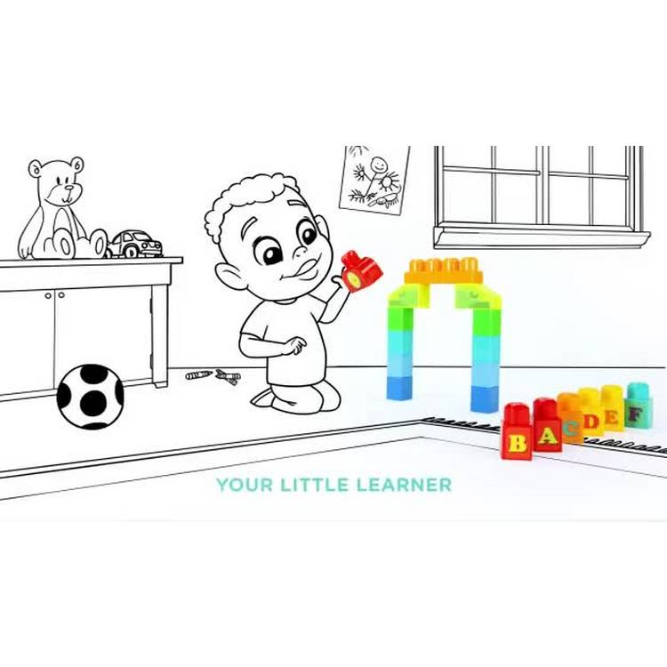 Mega Bloks ABC learning train 60-piece set, UK version