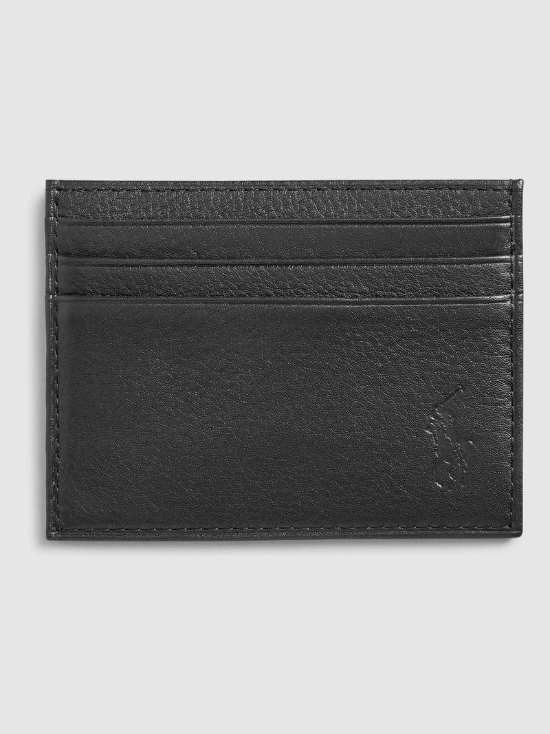 Polo Ralph Lauren black leather card holder, UK version