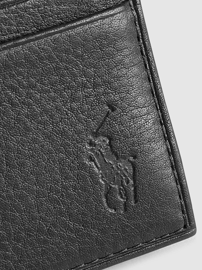 Polo Ralph Lauren black leather card holder, UK version